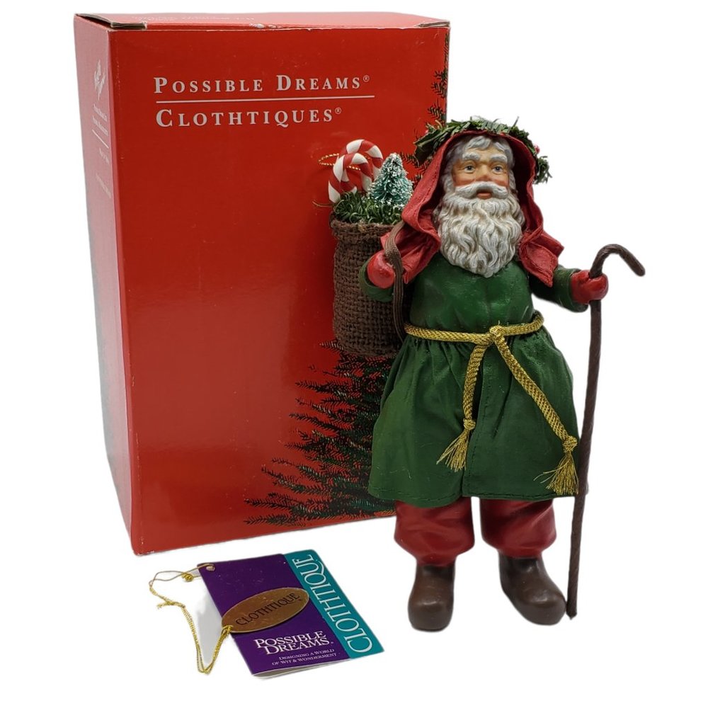 Dept 56 Possible Dreams Santa Claus Nicholas Ornament Clothtiques 714014 1992
